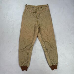 Vintage 1989 Czech Military Quilted Liner Pants Fit 35 x 32